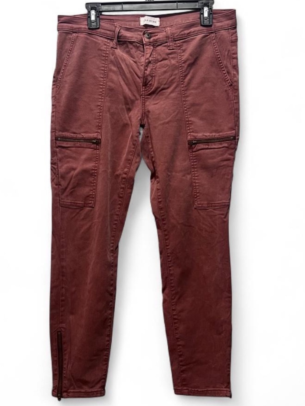 Lila Ryan Ida Cargo Skinny Pants Dusty Rose size 12